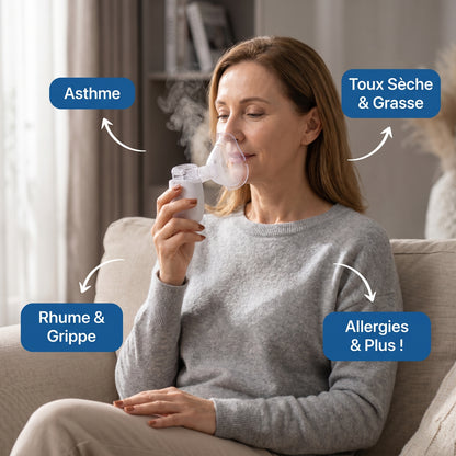 Clariva™ — Nébuliseur Portable Ultra-Silencieux