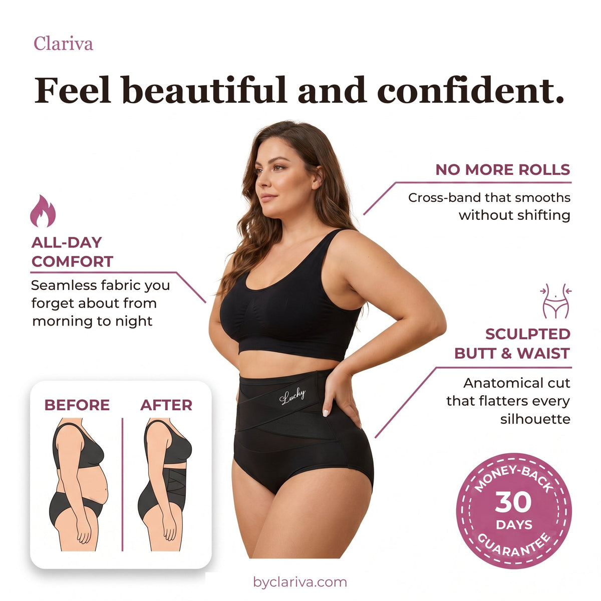 Clariva high-waist shaping brief