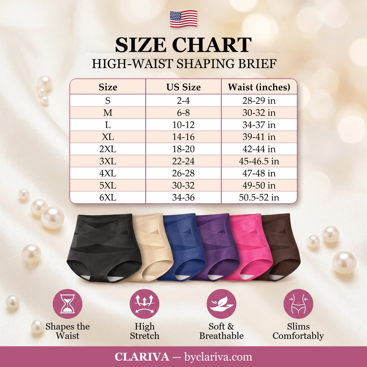 Clariva high-waist shaping brief