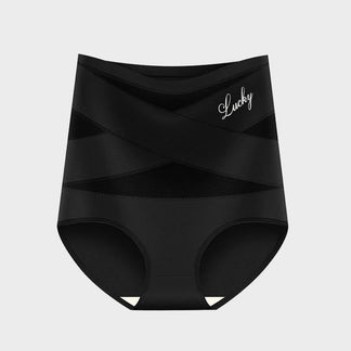 Clariva high-waist shaping brief in Black