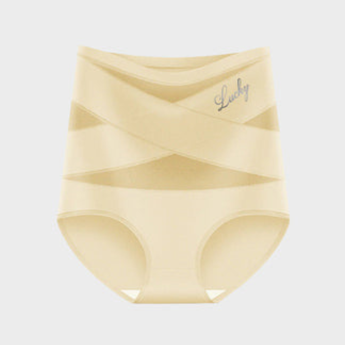 Clariva high-waist shaping brief in Beige