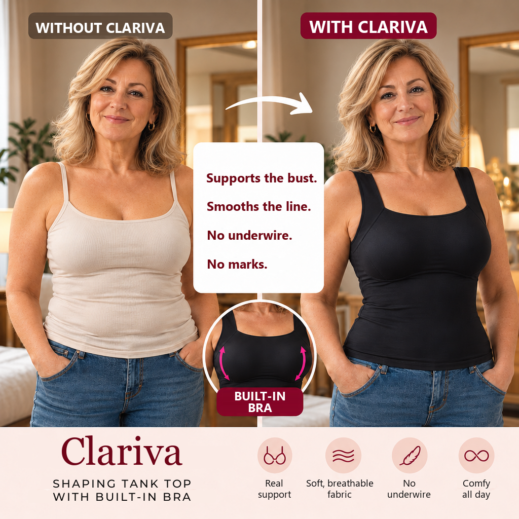 Shaping Tank Top with Built-In Bra