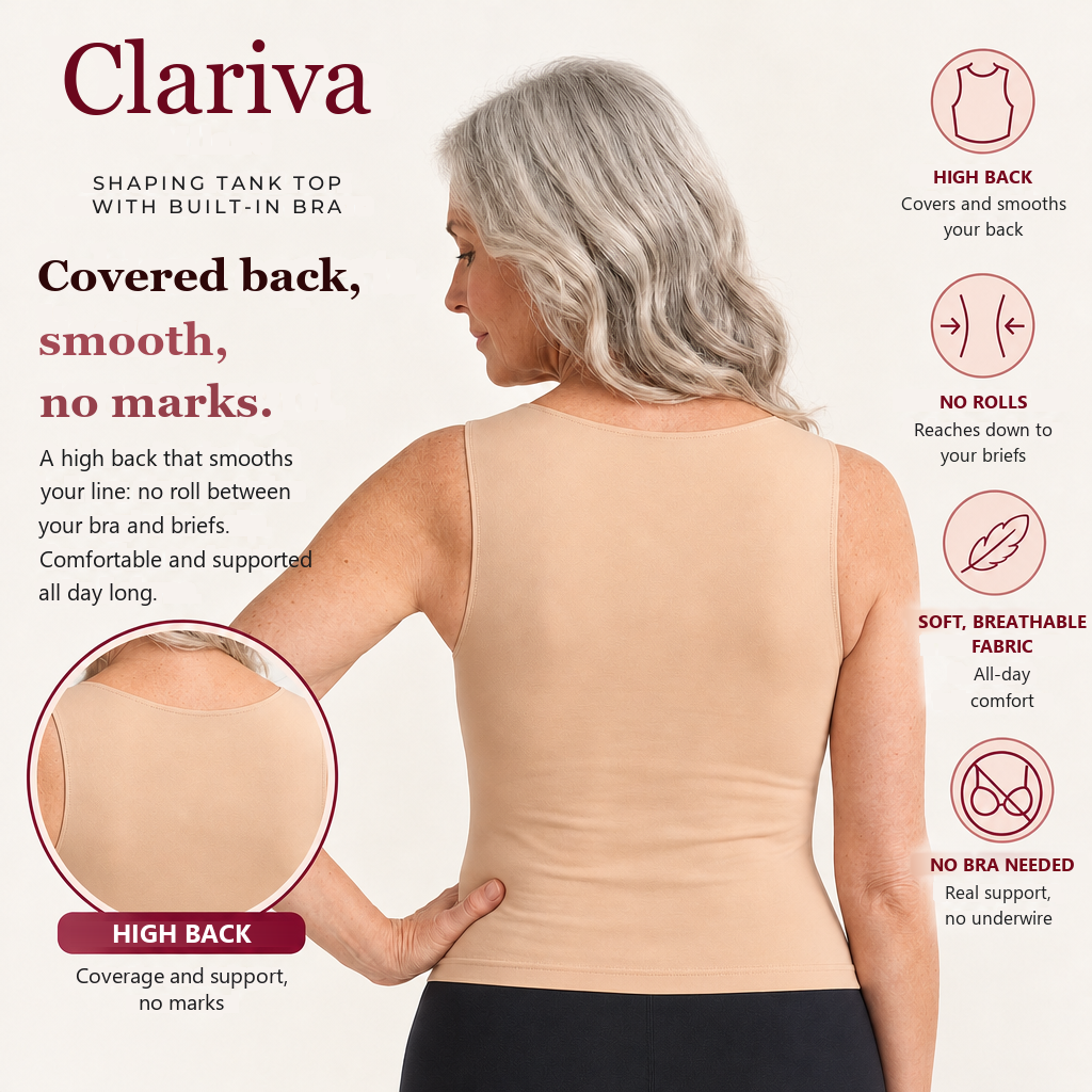 Shaping Tank Top with Built-In Bra