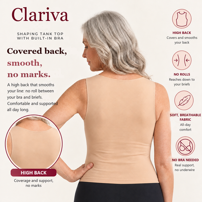 Shaping Tank Top with Built-In Bra
