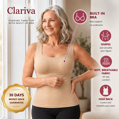 Shaping Tank Top with Built-In Bra